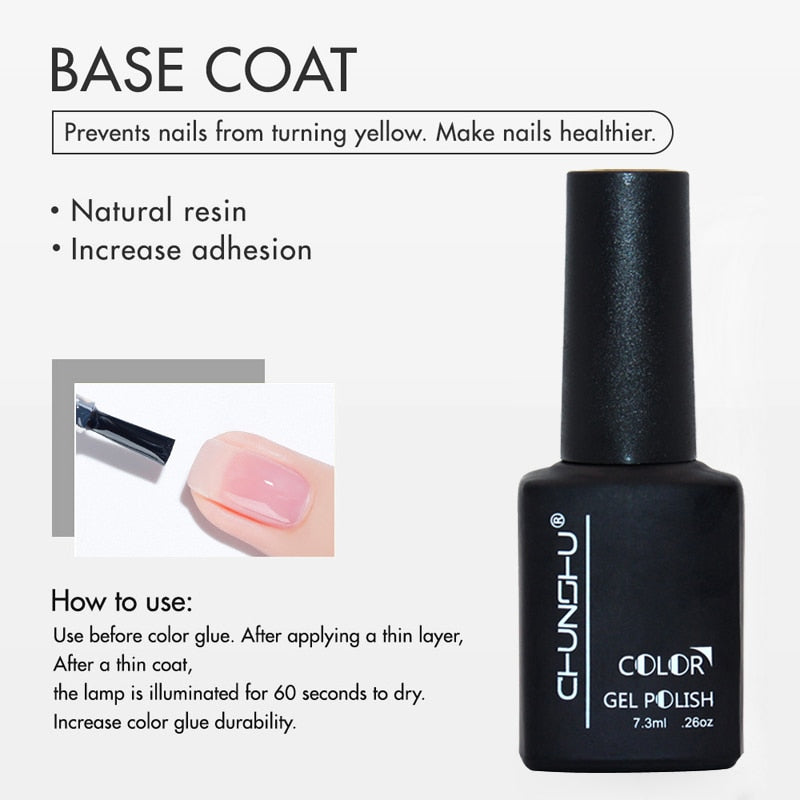 Translucent Colored Gel Nail Enamel