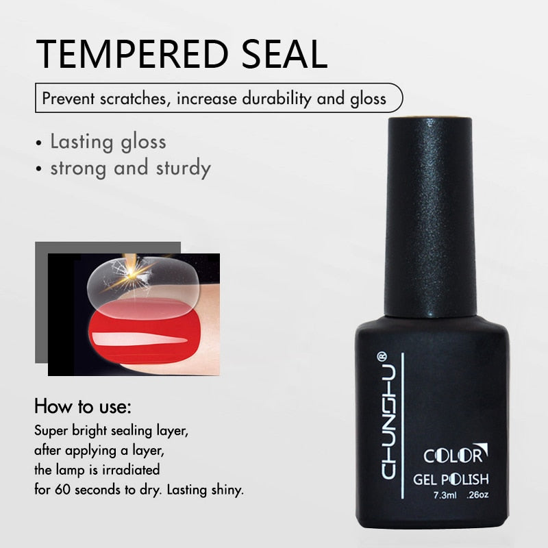 Translucent Colored Gel Nail Enamel