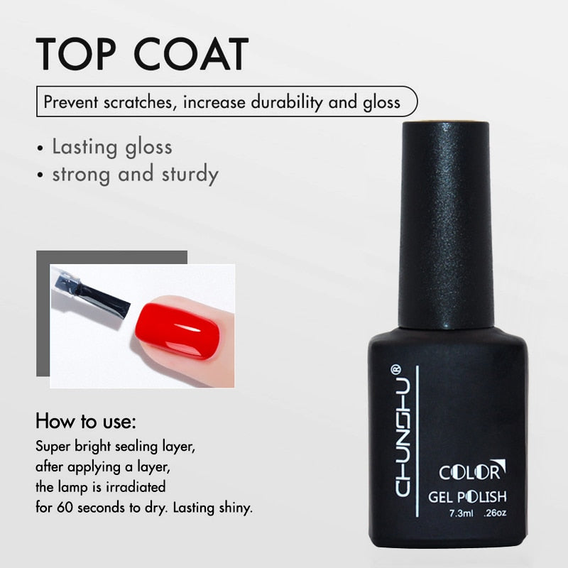 Translucent Colored Gel Nail Enamel