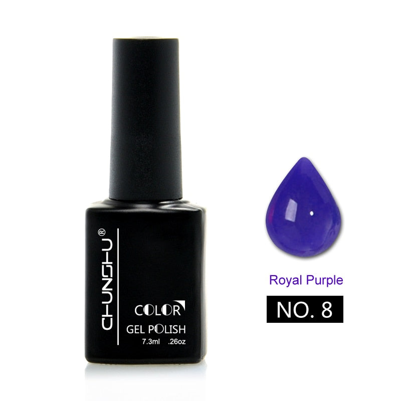 Translucent Colored Gel Nail Enamel