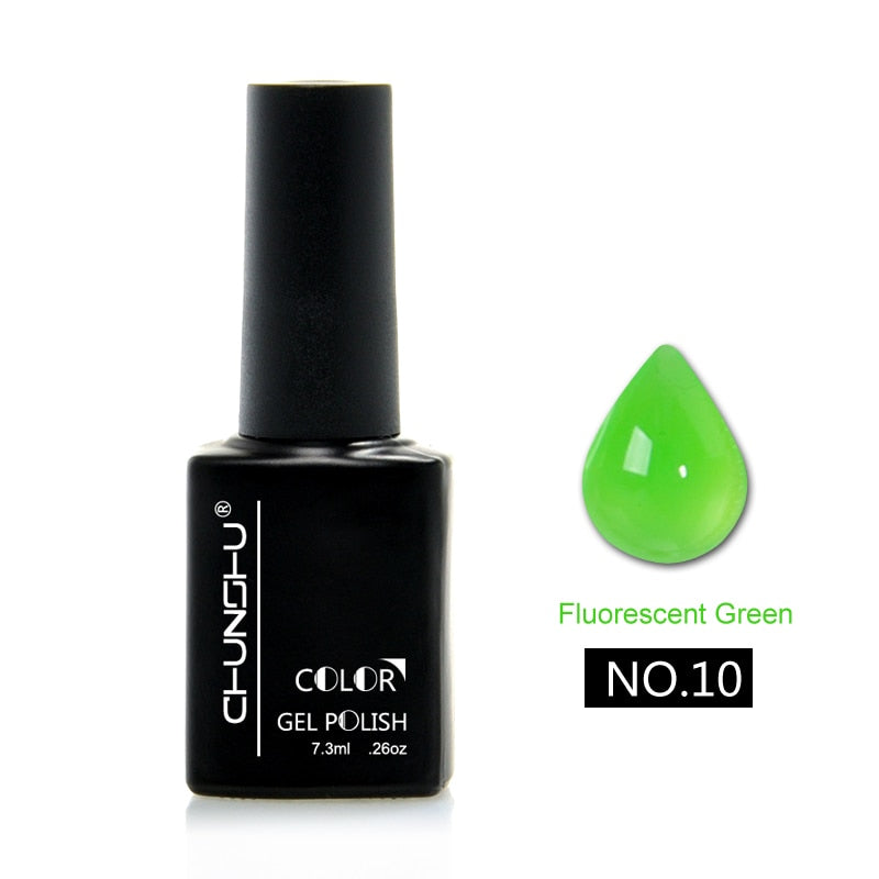 Translucent Colored Gel Nail Enamel