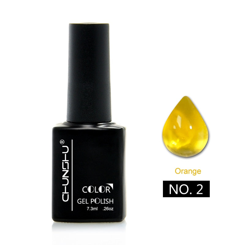 Translucent Colored Gel Nail Enamel