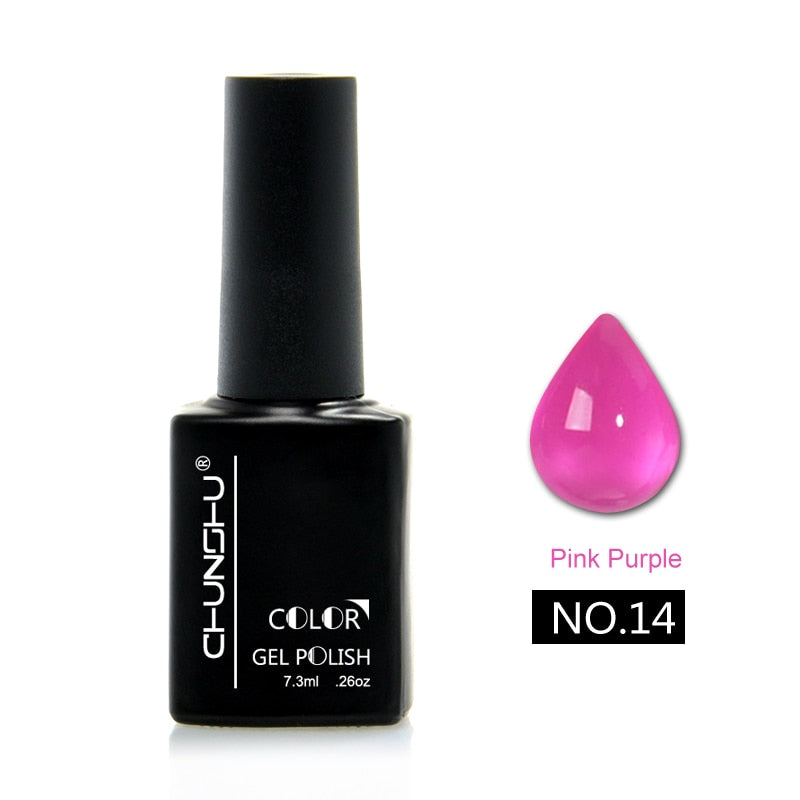 Translucent Colored Gel Nail Enamel