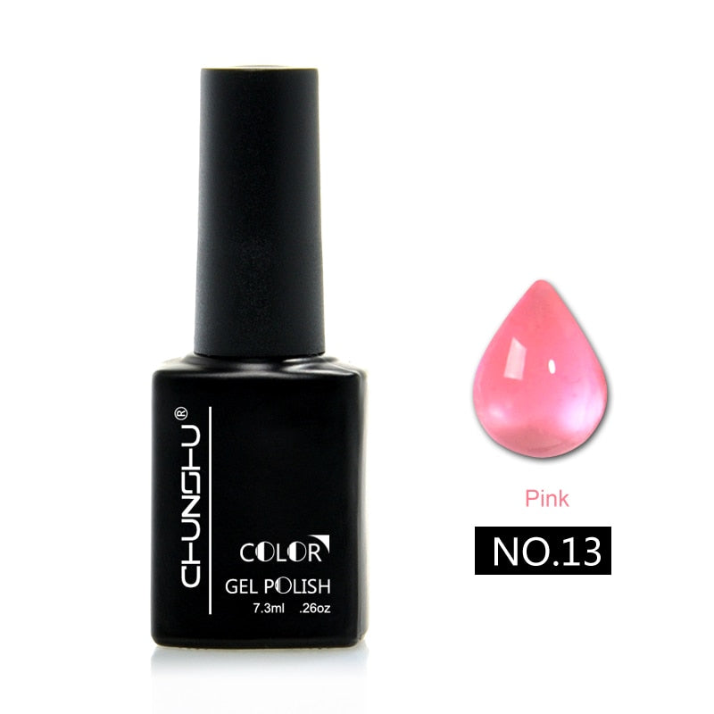 Translucent Colored Gel Nail Enamel