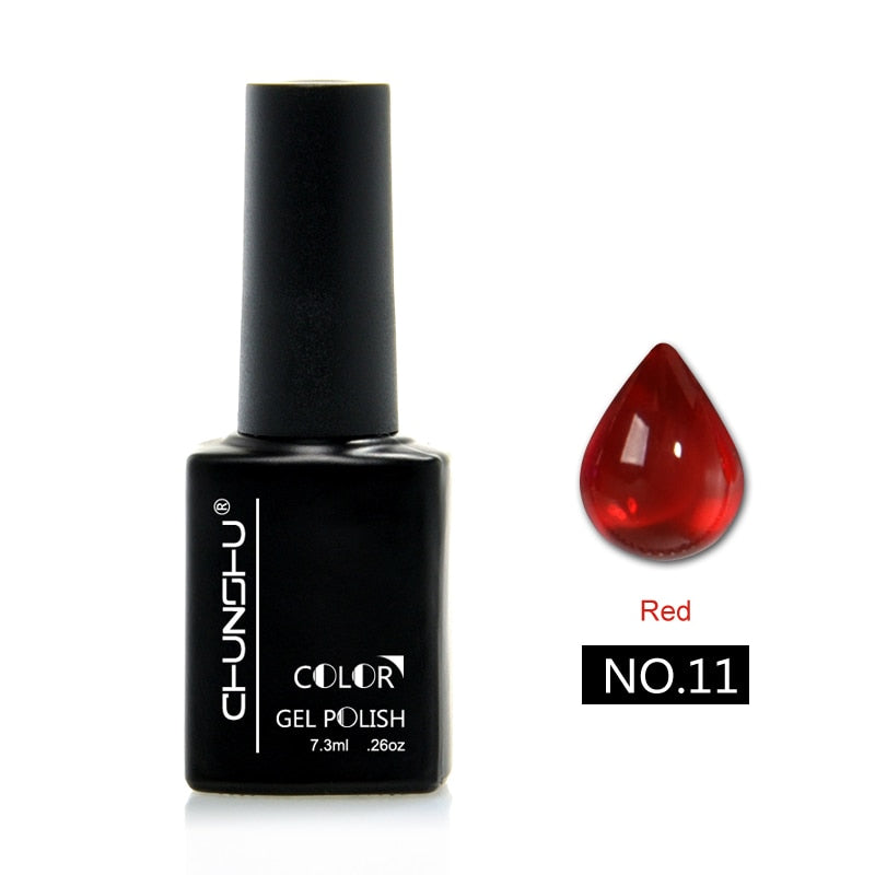 Translucent Colored Gel Nail Enamel