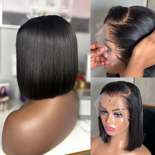 Sleek & Chic: Remy Brazilian Bone Straight Lace Front Wig