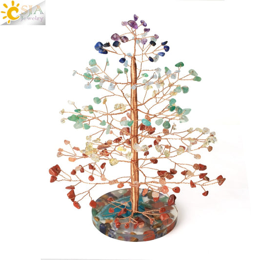 7 Chakra Natural Crystal Tree