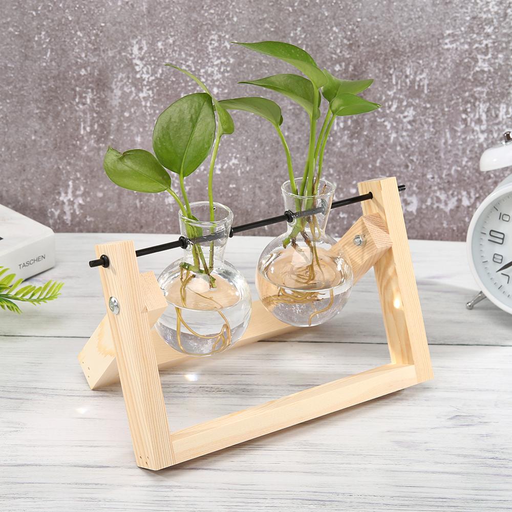 Wood Vase Planter Terrarium