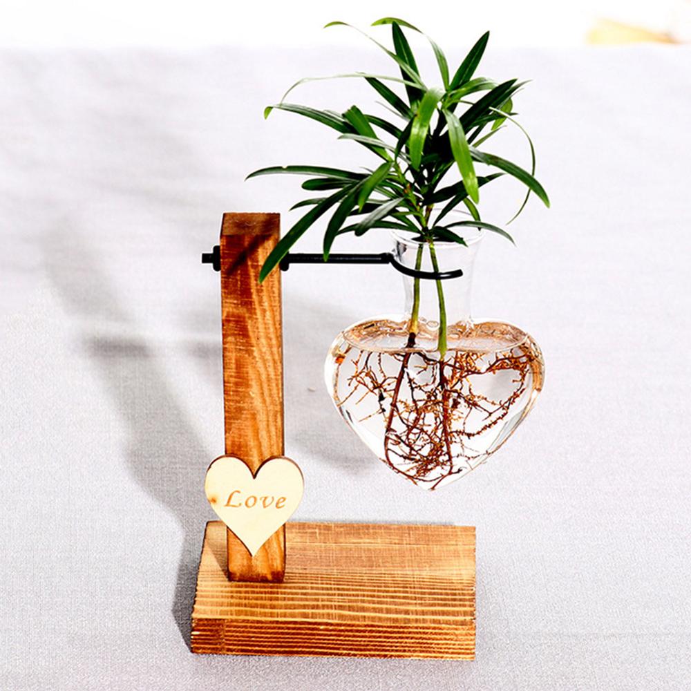 Wood Vase Planter Terrarium