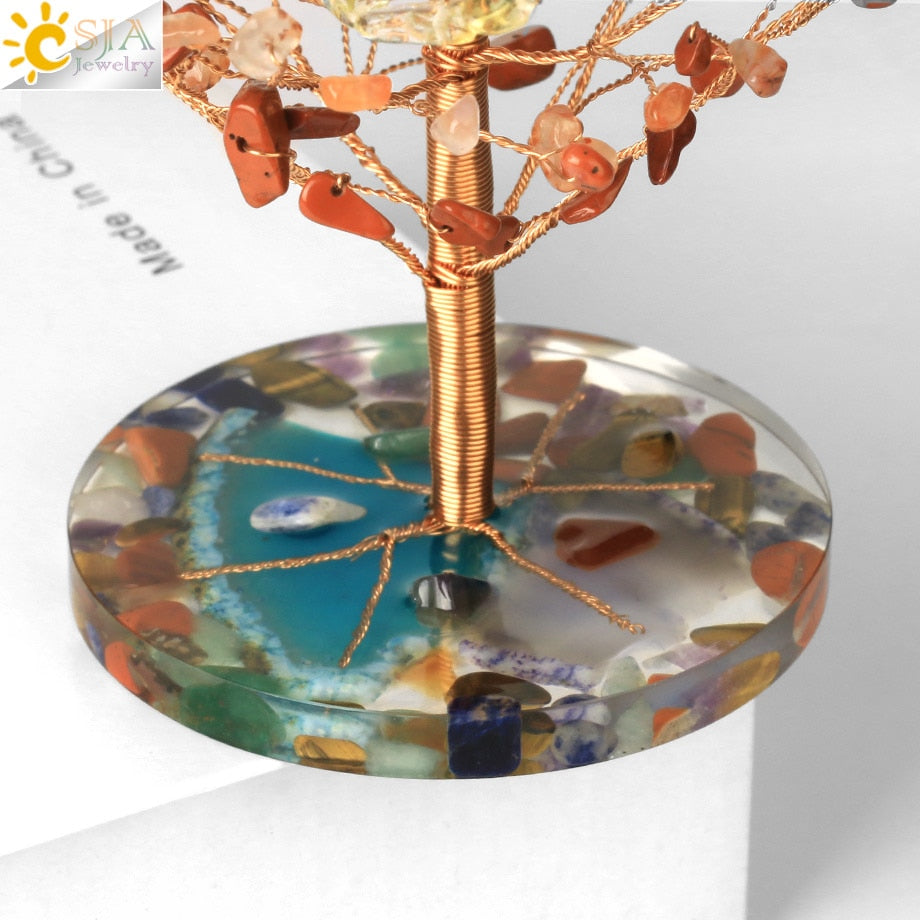 7 Chakra Natural Crystal Tree