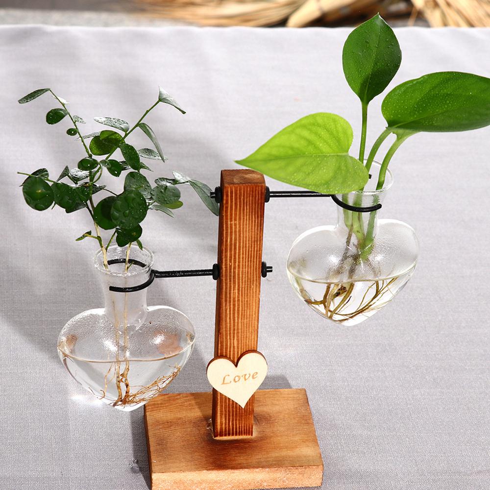 Wood Vase Planter Terrarium