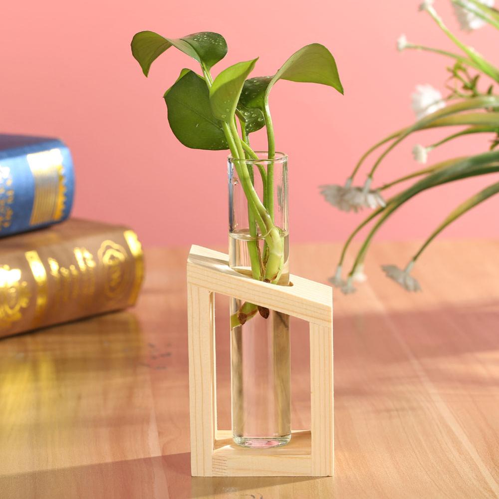 Wood Vase Planter Terrarium