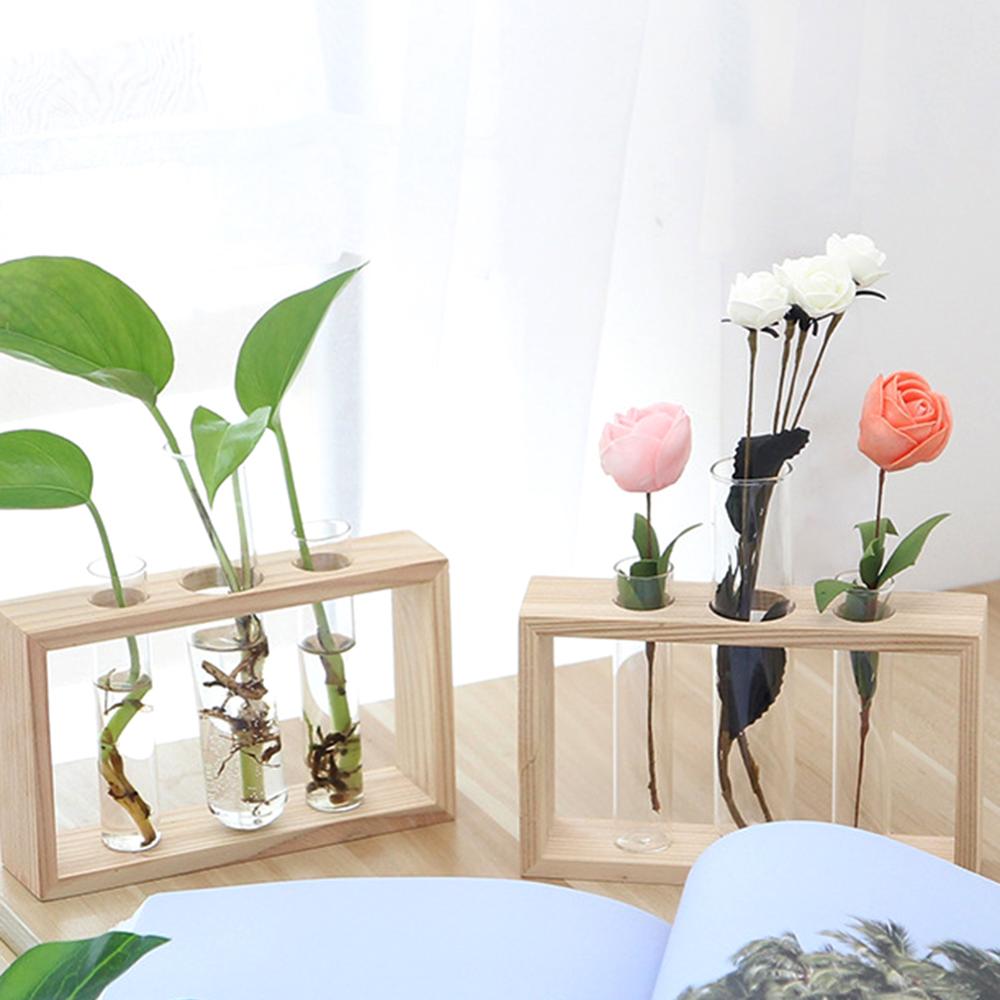 Wood Vase Planter Terrarium