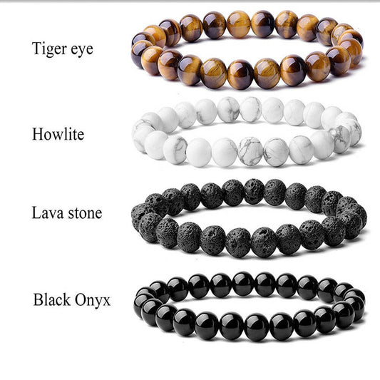 Rock Your Style: Beaded Bracelet with Natural Stone Beads