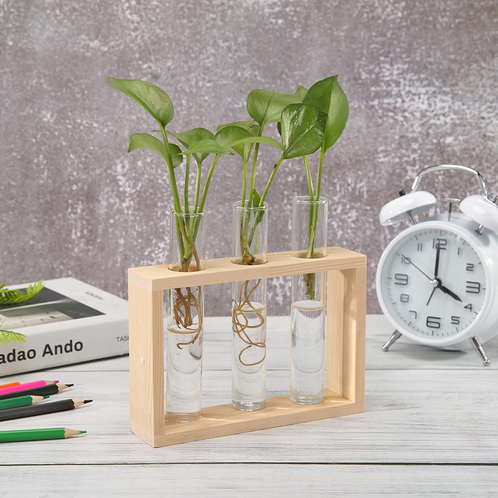 Wood Vase Planter Terrarium