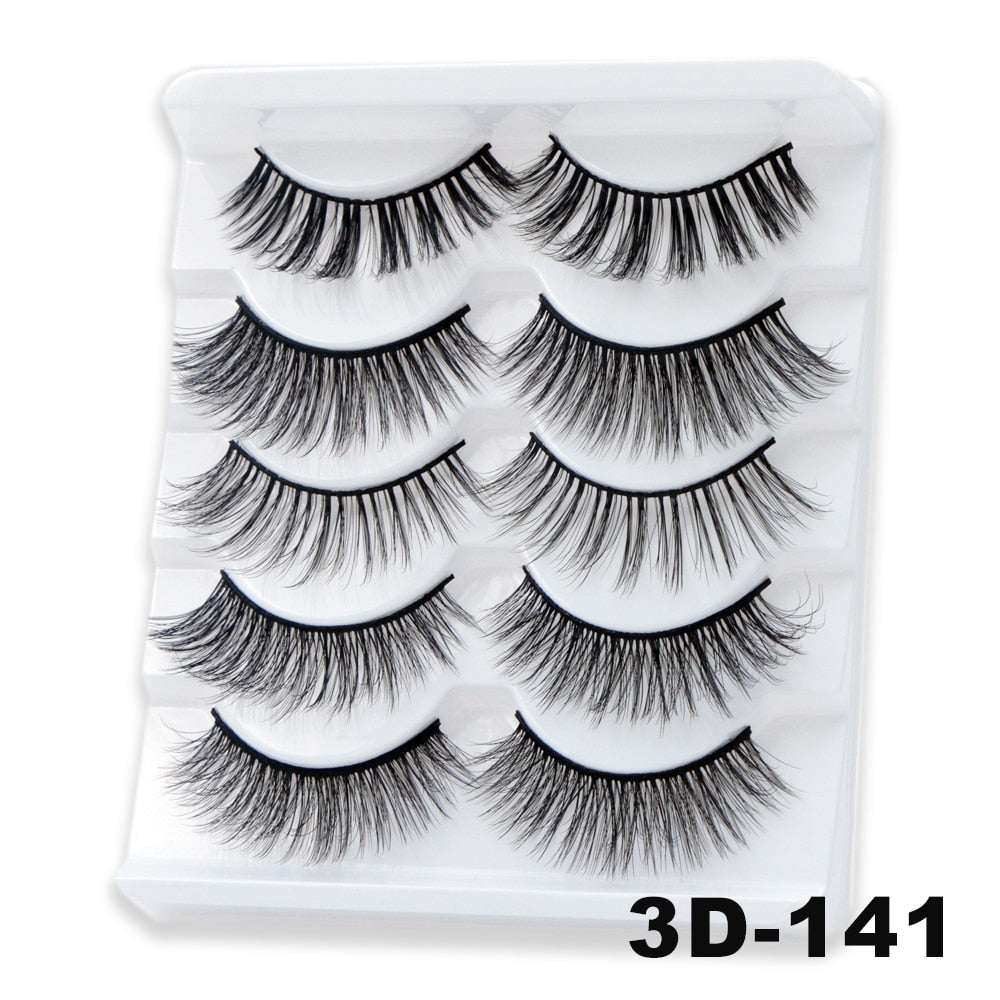 10Pairs Vegan Mink Lashes Natural. Dramatic.