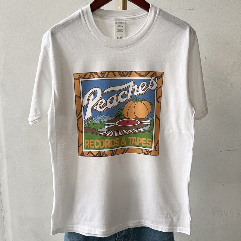 Vintage  Peaches Records Tapes T-Shirt