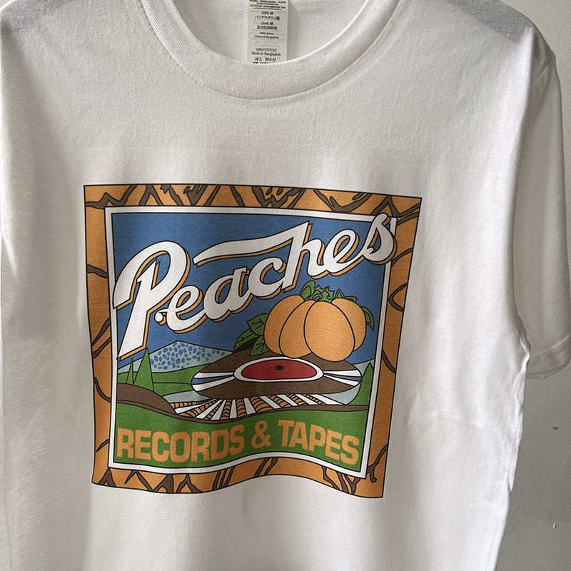 Vintage  Peaches Records Tapes T-Shirt