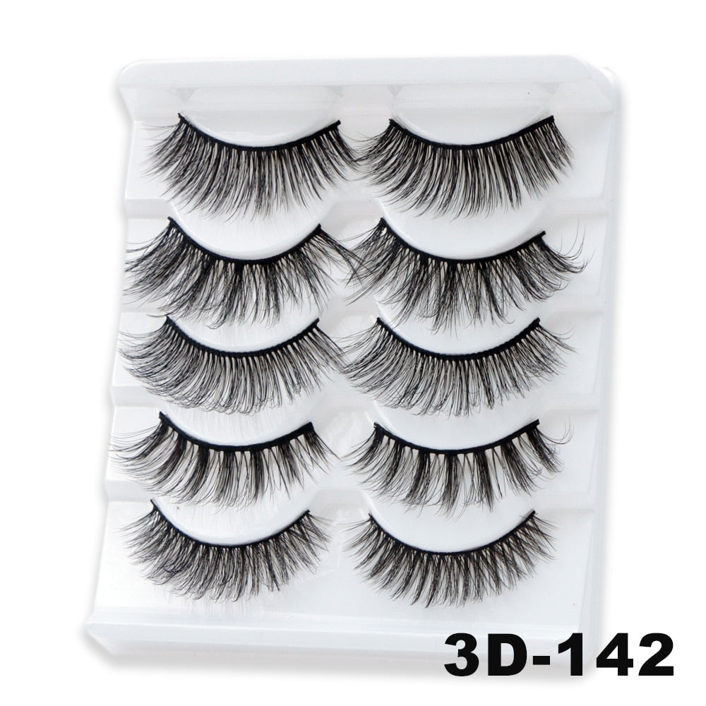 10Pairs Vegan Mink Lashes Natural. Dramatic.