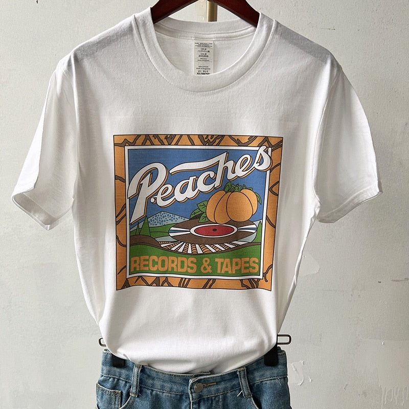 Vintage  Peaches Records Tapes T-Shirt