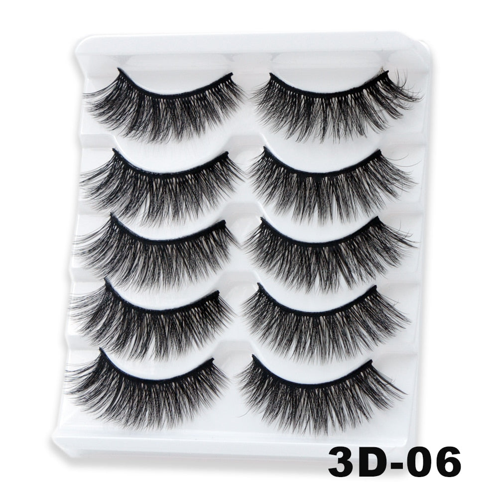 10Pairs Vegan Mink Lashes Natural. Dramatic.