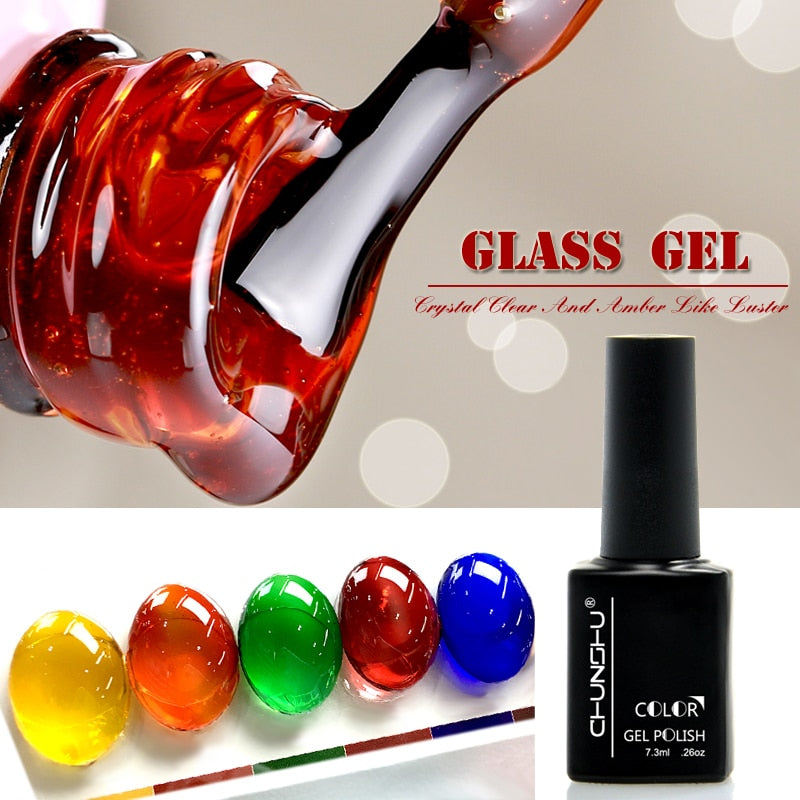 Translucent Colored Gel Nail Enamel