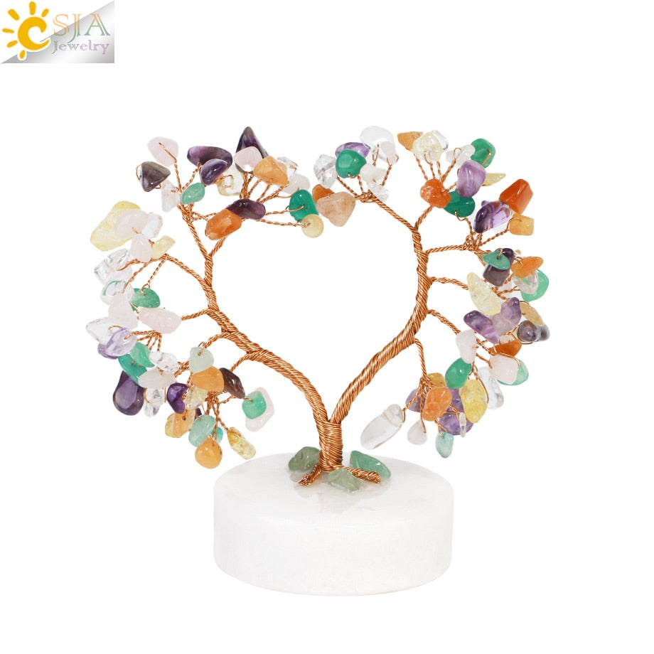 7 Chakra Natural Crystal Tree