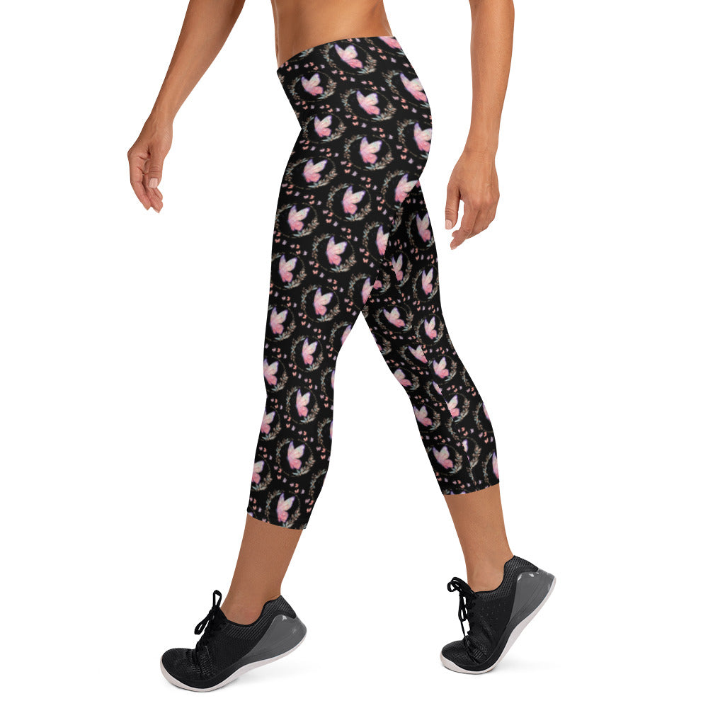 Butterfly Capri Leggings