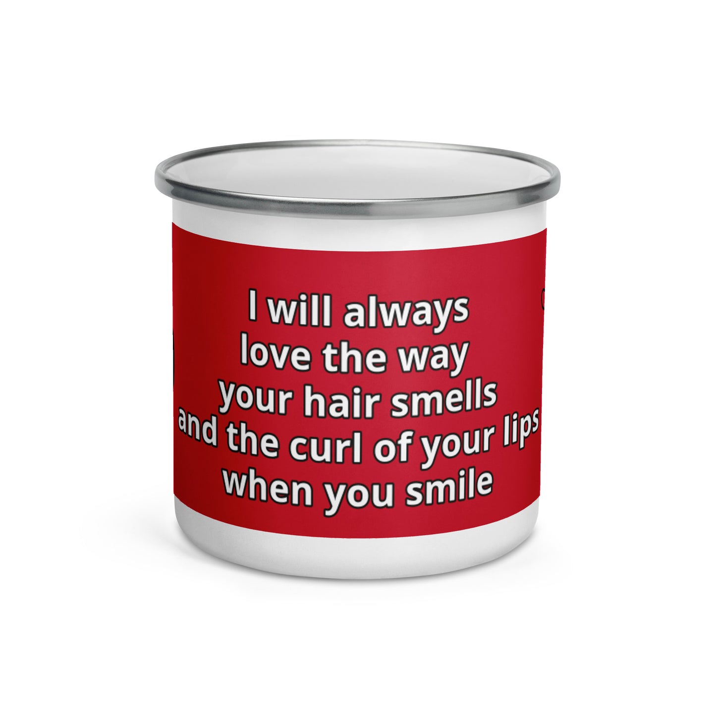 I Love You Enamel Mug