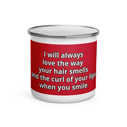 I Love You Enamel Mug